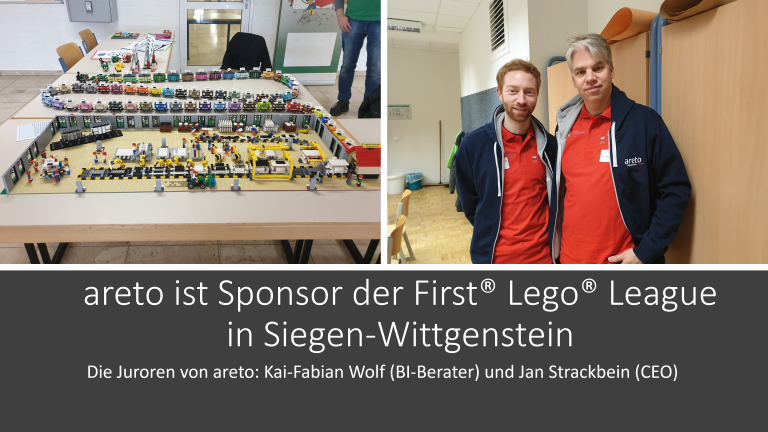 areto ist Sponsor der First Lego League Siegen